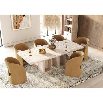 대리석 Beige Lastine Dining Table