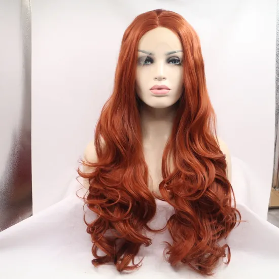 Vigorous mono long premium high quality straight wholesale black women synthetic hair wigs with lace front