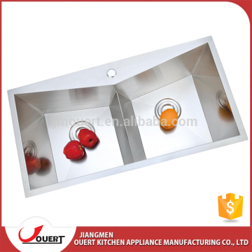 Hotel application OEM accept stainless steel rustic kitchen sink steel king