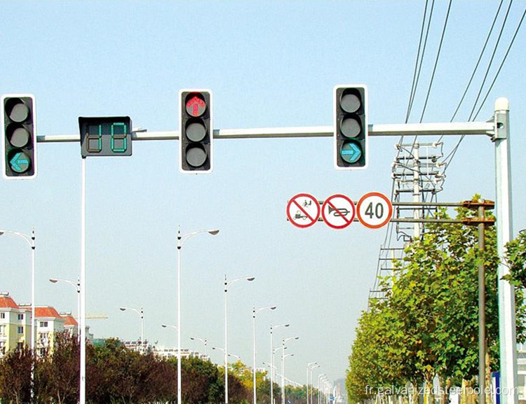 Signe de circulation octogonale galvanisée chaude CCTV Polaire en acier
