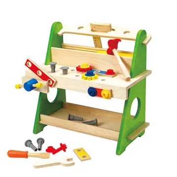 New Design Wooden Children's Workbench Toy: Explore Creative Play with Solid Wood Bench
