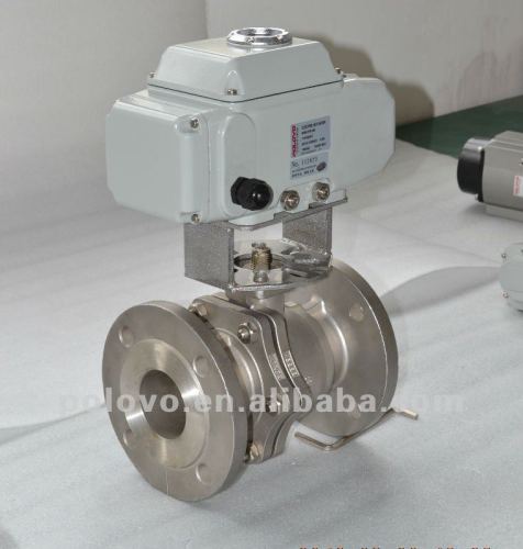 dn25 ball valve flanged electric stainless steel ball valve