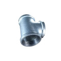 Tee reductora galvanizada de grado industrial con bordes cuadrados