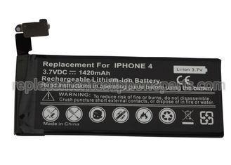 1420Mah Apple Rechargeable Battery for iphone 4g replacemen