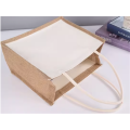 White Linen Patchwork Durable Shopping Bag