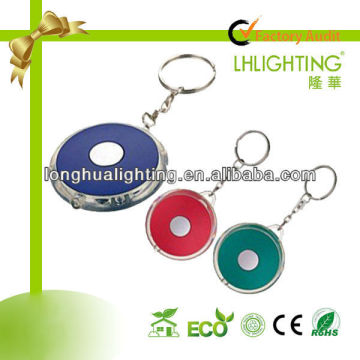 disc roundness keyring promotion light