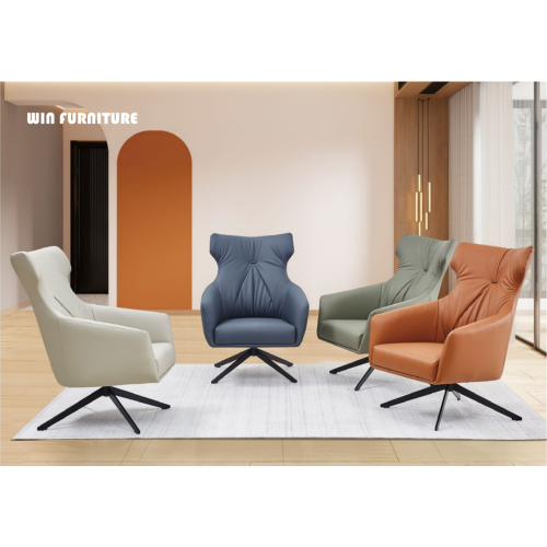 Modern Special Brown Colorful Office Swivel Sofa Chair