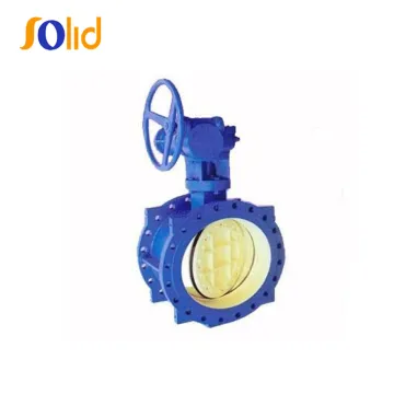 Sell double flanged eccentric rubber seated butterfly valve