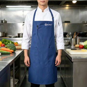 Professional Chef Kitchen Apron with Multi-Pockets