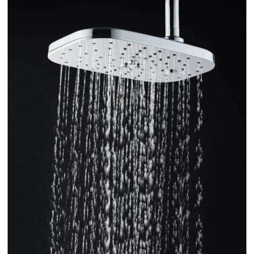 Chromed ABS Rainfall Self-Clean Bath Round Overhead Shower