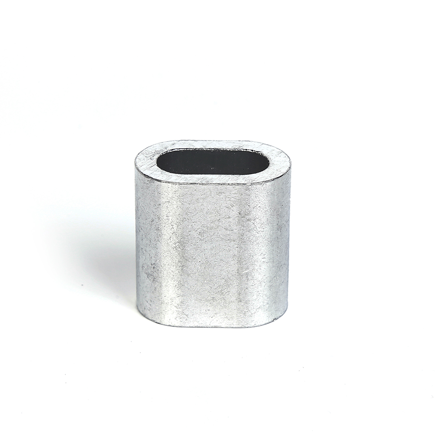 Aluminum alloy protective sleeve for wire rope connection