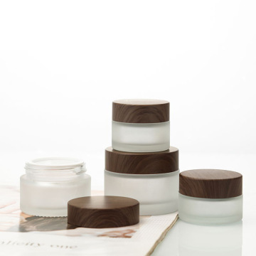Frosted Face Cream Bottles 30ml/50ml/100ml - Wide-Mouth Luxury Glass Jars with Lid