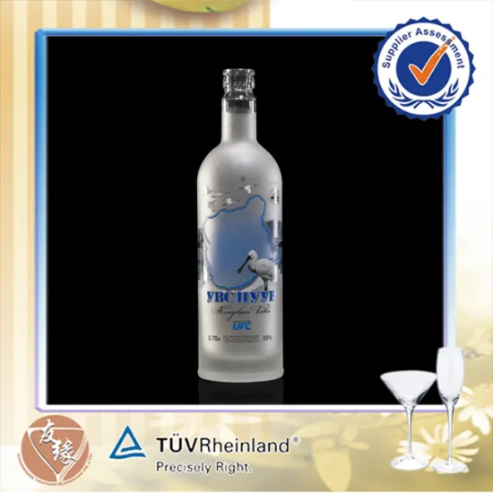 Round Manufactures Bottle Glass 750 ML Vodka Bottles 750ML Glass