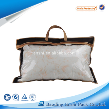 hot selling new style clear vinyl pvc plastic pillow carrier bag