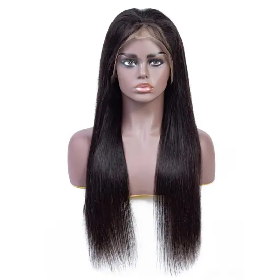 New Arrival Brazilian Human Hair 13*4 Lace Front Wig For Black Women 130% Density Silk Straight Human Hair Lace Wig