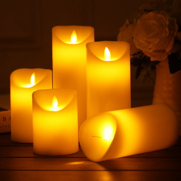 Flameless Battery Operated Real Wax Pillar LED Candles