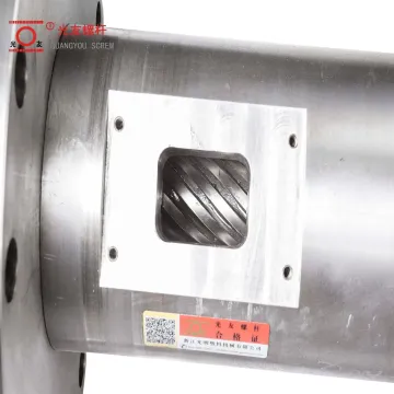 Krauss Maffei KMD Extruder Screw at Barrel