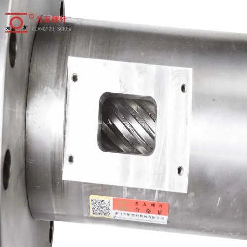 Krauss Maffei KMD Extruder Screw at Barrel