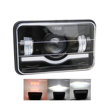 Stocked Super Bright 5 Inch High Low Beam DRL LED Light Automotive Sealed Beam Square Truck 4X6 LED Headlights for Sierra