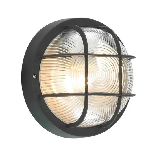 Black moisture-proof wall lamp for balcony