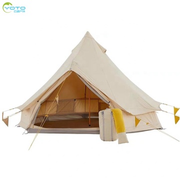 Amazon Hot Waterproof Cotton Canvas Camping Tent for 3-6 Persons