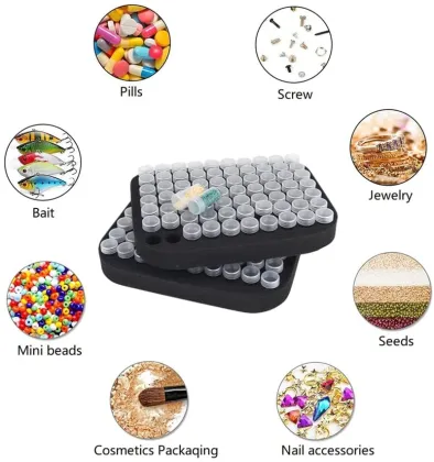 Black EVA Diamond Painting Accessories Storage Box
