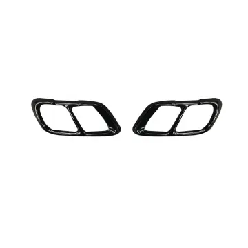 BMW X5 G05 Four Outlet Stainless Steel Exhaust Pipe with Black Decorative Sticker