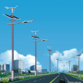 Energy saving IP65 vertical wind turbine solar hybrid street light