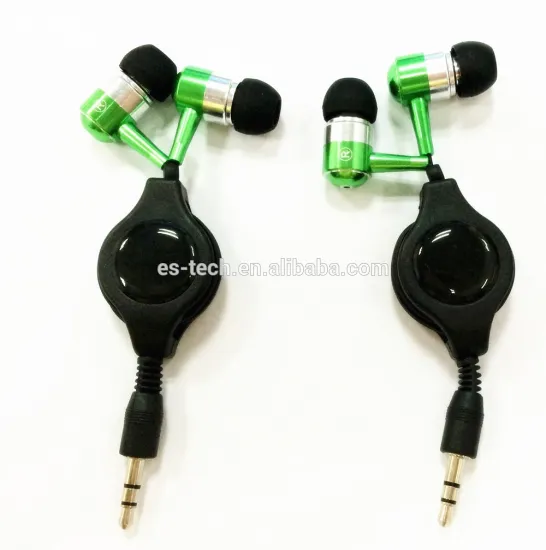 Classic Retractable earphone metal earphone