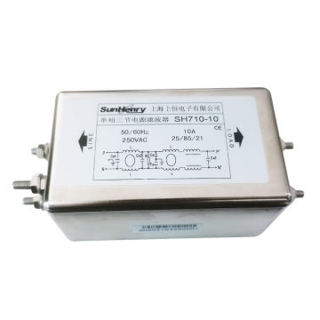 SUNHENRY SH710-10/M 10A 250VAC 1-Phase 3-Stage EMI Filters
