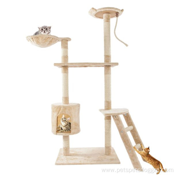 Height Cat Tree Pet Play House Climbing Tower