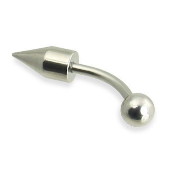 Lozenge Curved Barbell Eyebrown Piercing