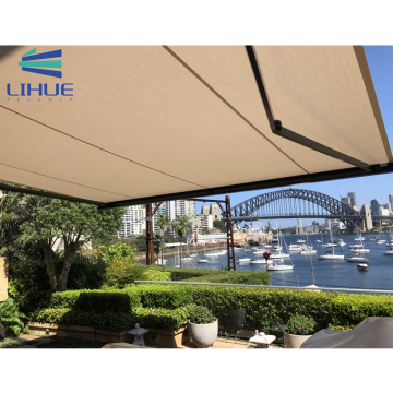 Outdoor Electric Waterproof Awning with LED Light