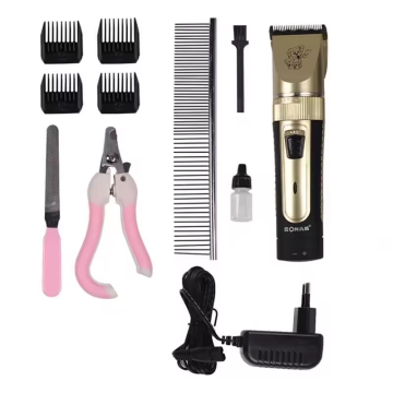 USB Rechargeable Cordless Electric Pet Hair Trimmer for Cats and Dogs