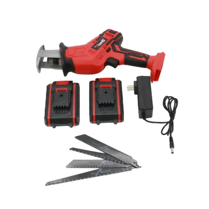 Professional 21V Power Cordless Reciprocating Saw: Industrial Grade Battery-Powered Saber Saw for Efficient Wood Cutting
