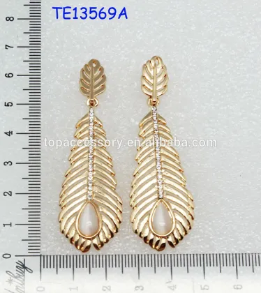 With diamond earrings long earrings With diamond earrings