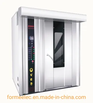 Bread Baking Machine Bakery Equipment Gas Oven 32 Trays Rotary Convection Oven