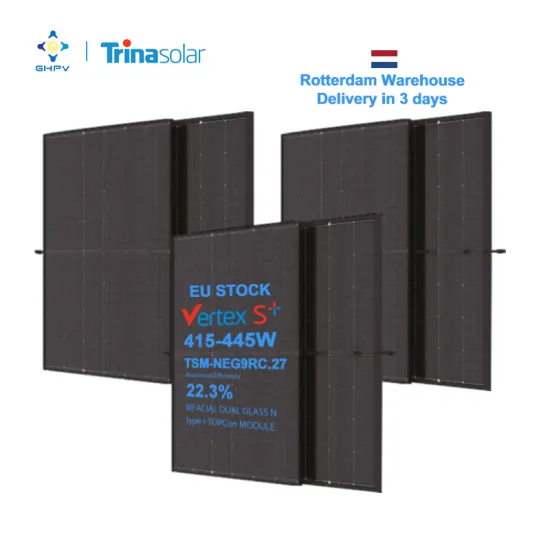 Trina Bifacial Solar Panels Vertex S+ Stock: 420W to 445W Modules in All Black PV Panels