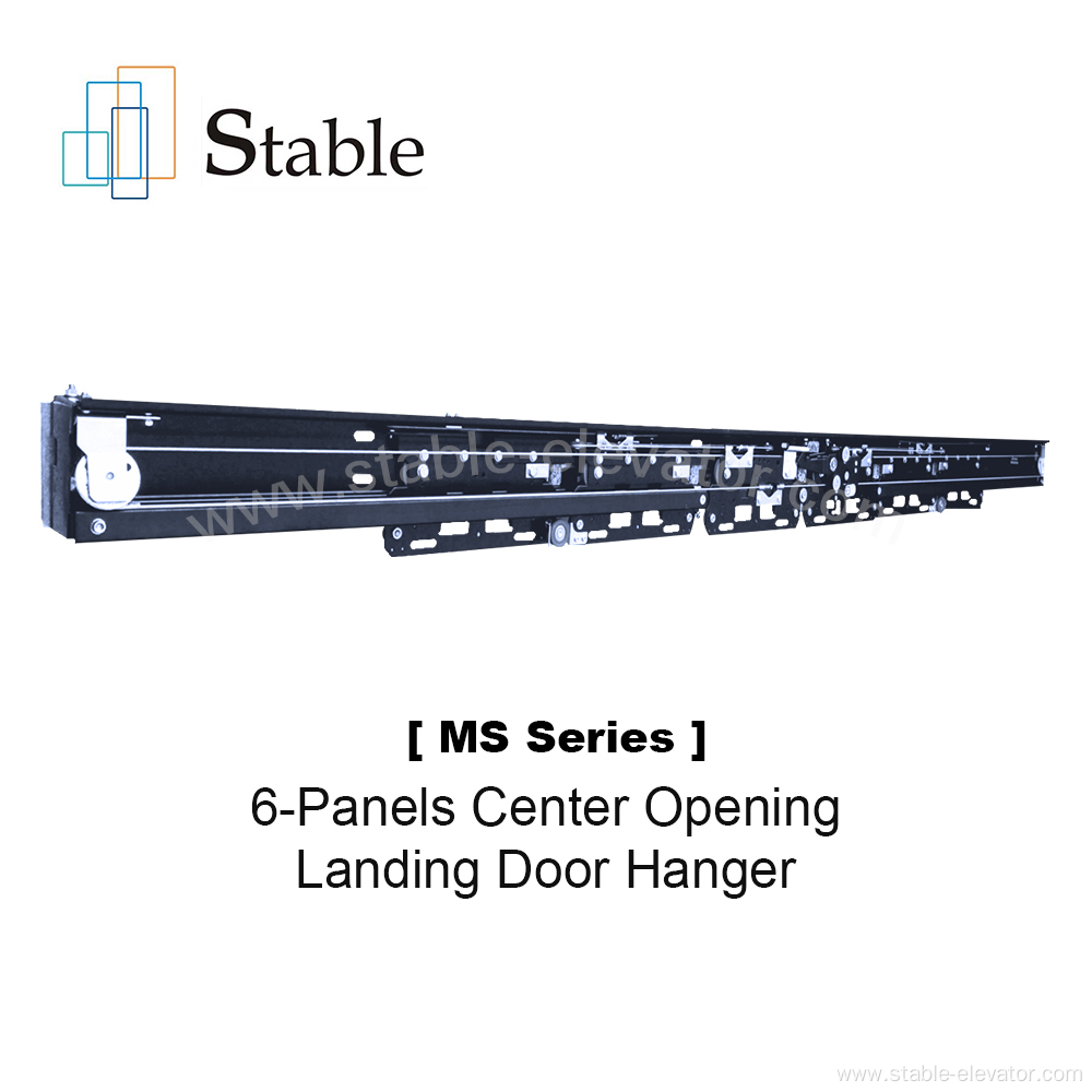 Six Panels Center Opening Elevator Landing Door Mechanism