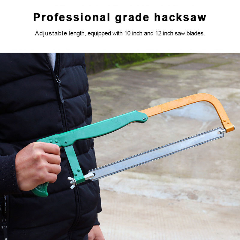 Adjustable thickening Pistol Handle High Carbon Steel Hacksaw Frame