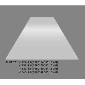 Plaque en tôle d&#39;aluminium gris fumé brillant 1,6 mm