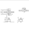 Luz de pixel led colorida quadrada WS2811