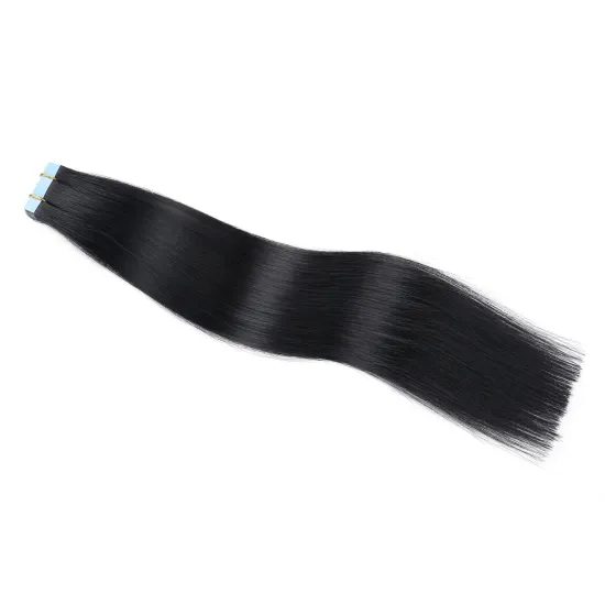 Factory Direct Tape In Hair Extensions remy Double Drawn Human Virgin Hair Extensions In Natural Color