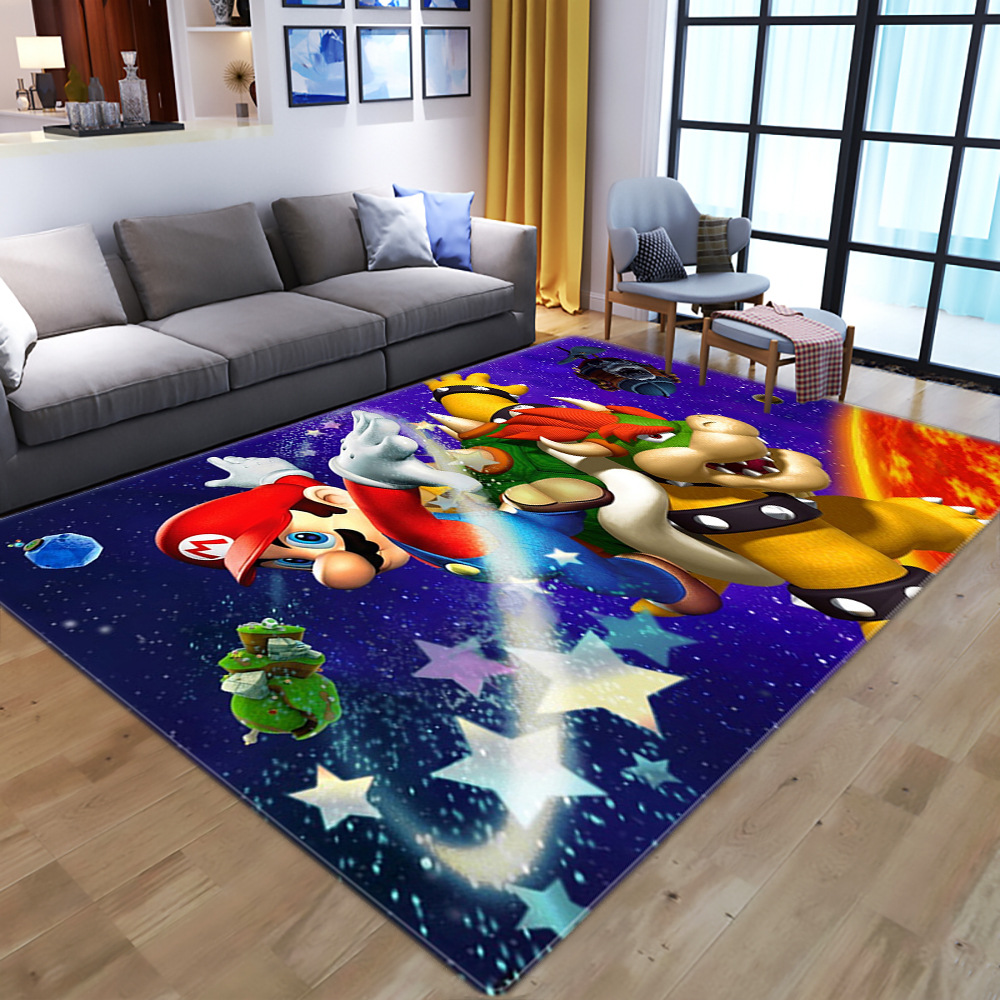 3D Cartoon Anime Super Mario printing Carpets for Living Room Bedroom Large Area Carpet Kids play Floor Mats Child Game Big Rugs