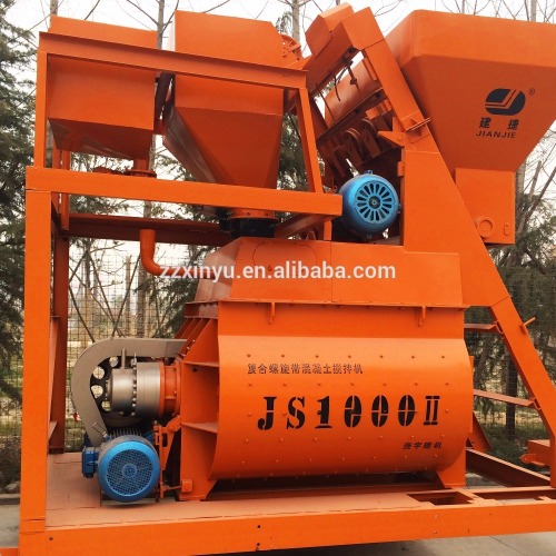 XINYU brand JS series double horizontal shaft concrete mixer supply