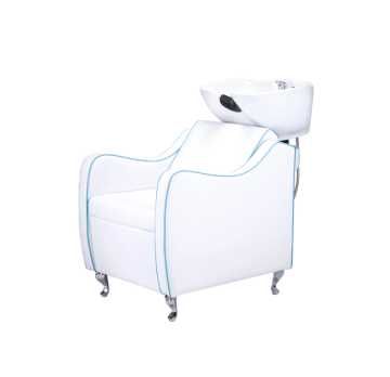 Salon shampoo chair with cotton padding