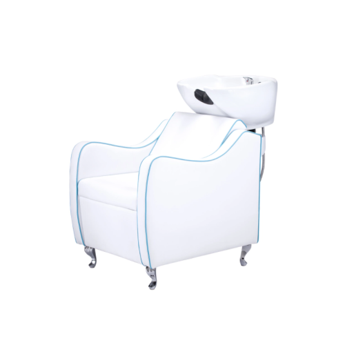 Salon shampoo chair with cotton padding