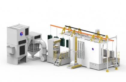 FCB Flat Conveyor Powder Coating Booth