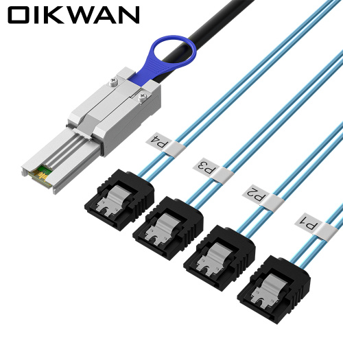 Mini SAS SFF-8088 ~ 4*SATA 서버 케이블 미니 SAS SAS SASA CABLE 용 클라우드 스토리지 서버