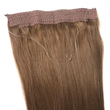 Xuchang Harmony European Remy Double Drawn  lace clips attached on triple weft human hair extensions